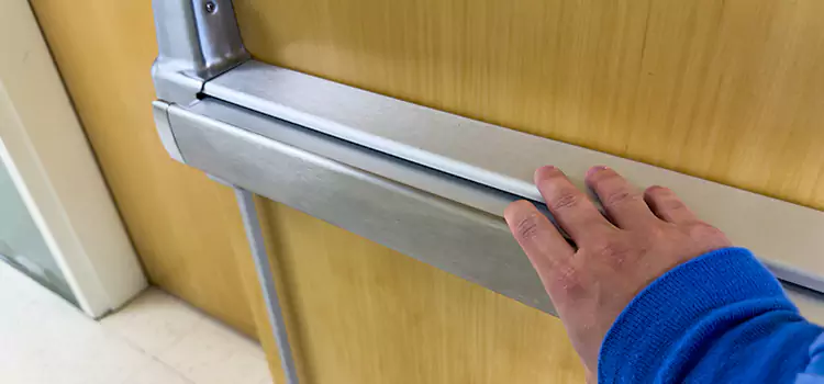 Installing a Push Bar on a Door Macomb